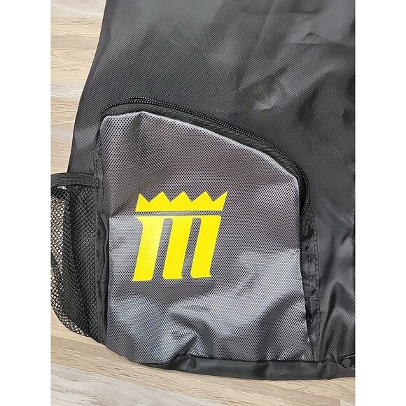 Monarch Pickleball Sling Bag - Black,‎ Gray & Yellow Multiple Pockets Adjustable - Picture 4 of 13